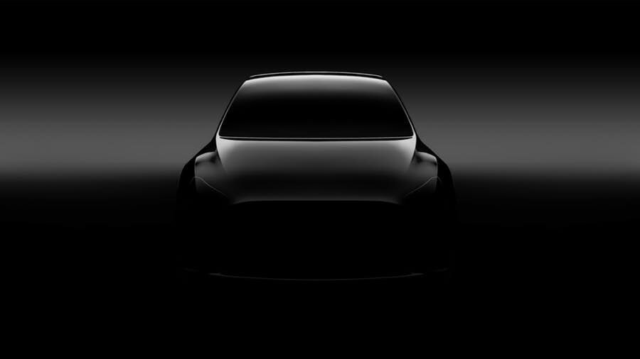 Первое изображение Model Y, представленное Tesla в 2017