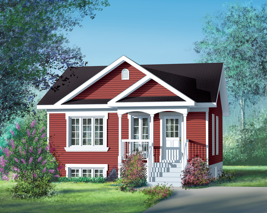 Фасад дома в красном цвете. Фасад дома. Источник фото: dom-bt.com