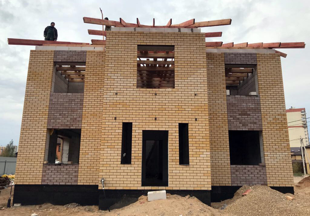 Процесс строительства «Двухэтажный кирпичный дом» - «Инженерные решения»