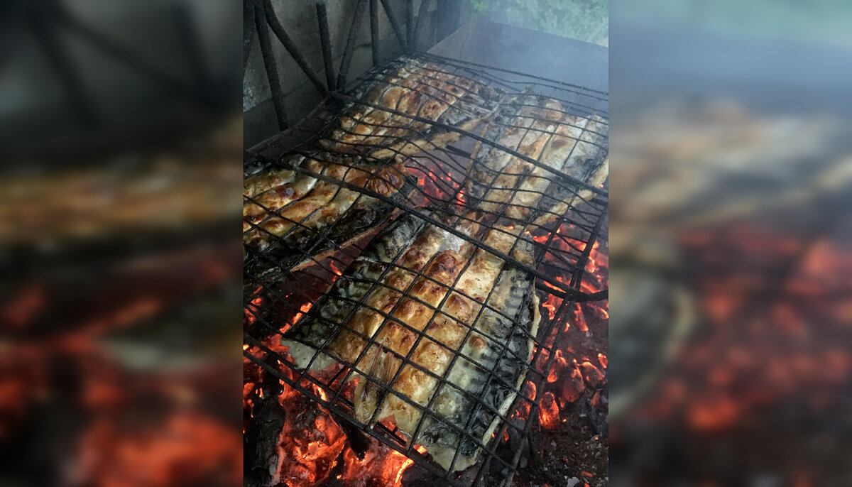 Скумбрия на гриле