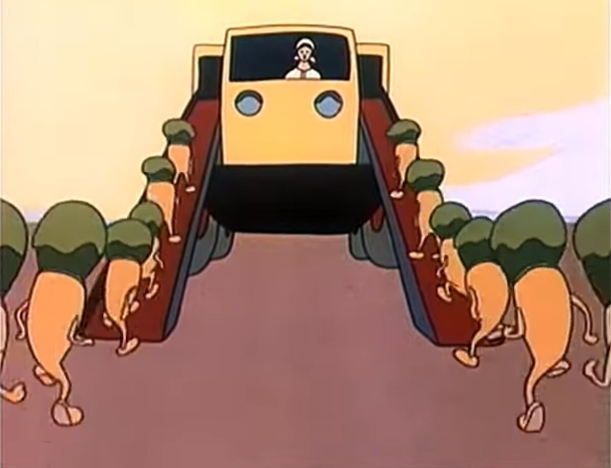 здесь и далее кадры из мультфильма "Спутница королевы", Киевнаучфильм, 1962. Режиссер И.Гурвич, сценарий Г. Александров, композитор Я.Лапинский