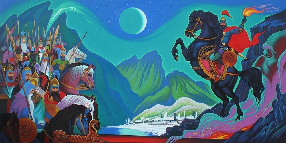Нарты. Художник Мурат Дышеков