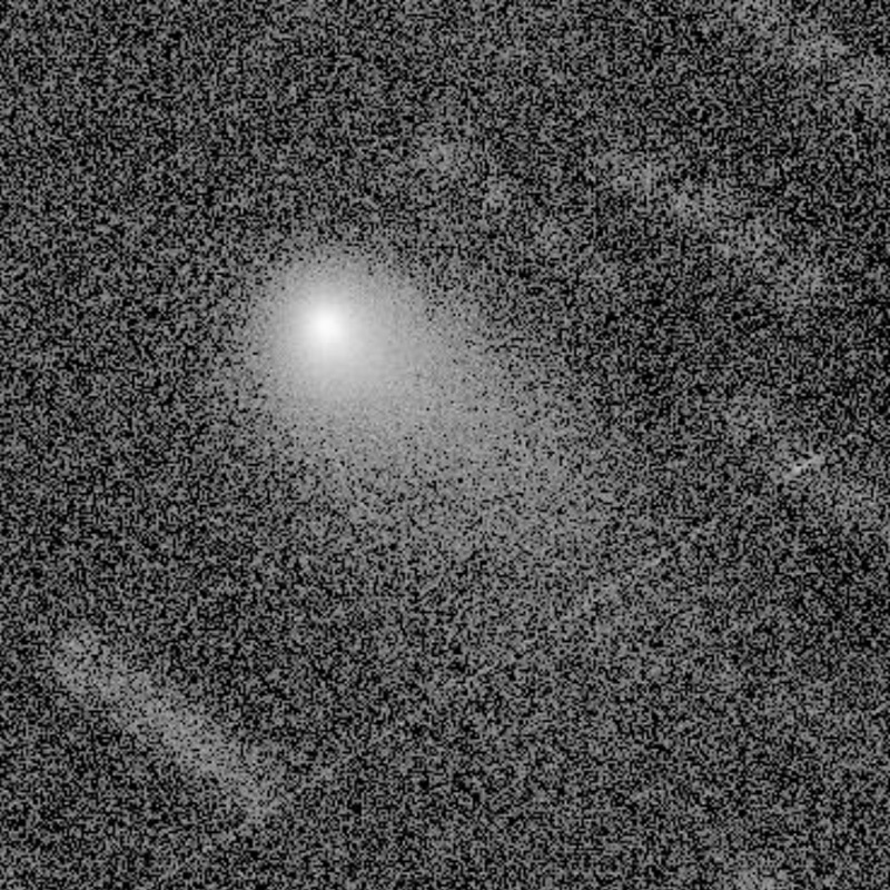 Снимок межзвездной кометы С/2019 Q4 (Borisov), полученный телескопом Джемини Север 10 сентября 2019 года. Credit: Piotr Guzik et al.