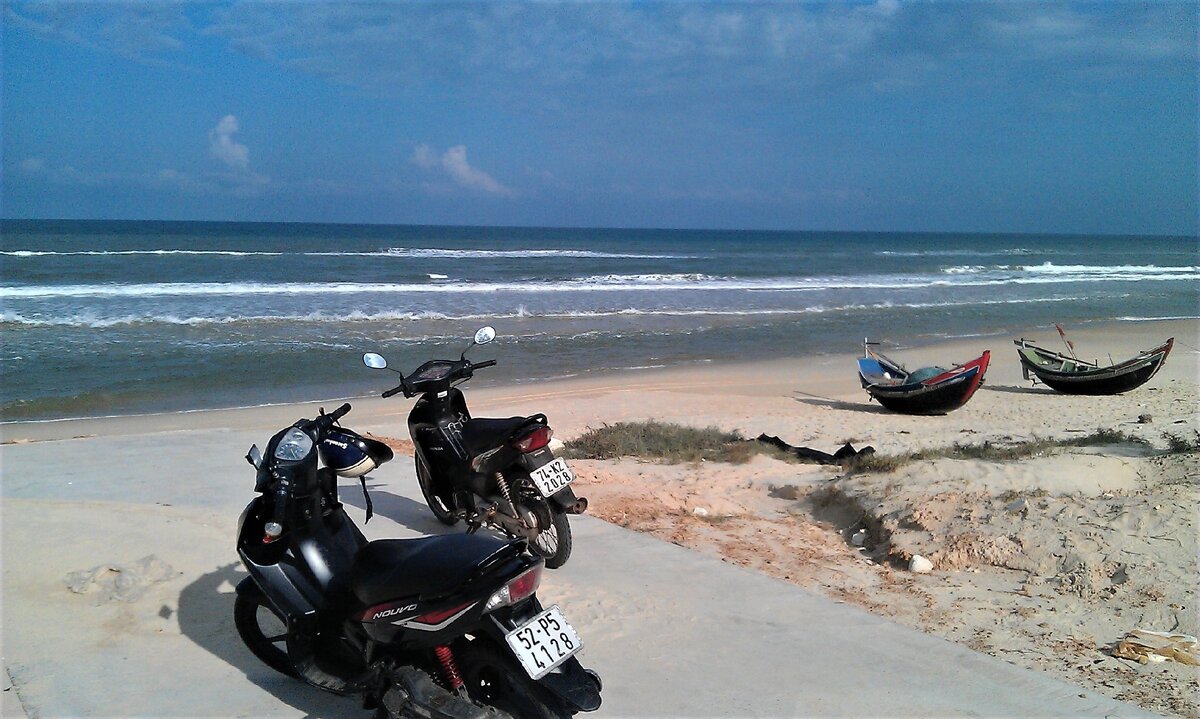 Cua Viet beach. Вьетнам.  Декабрь 2019