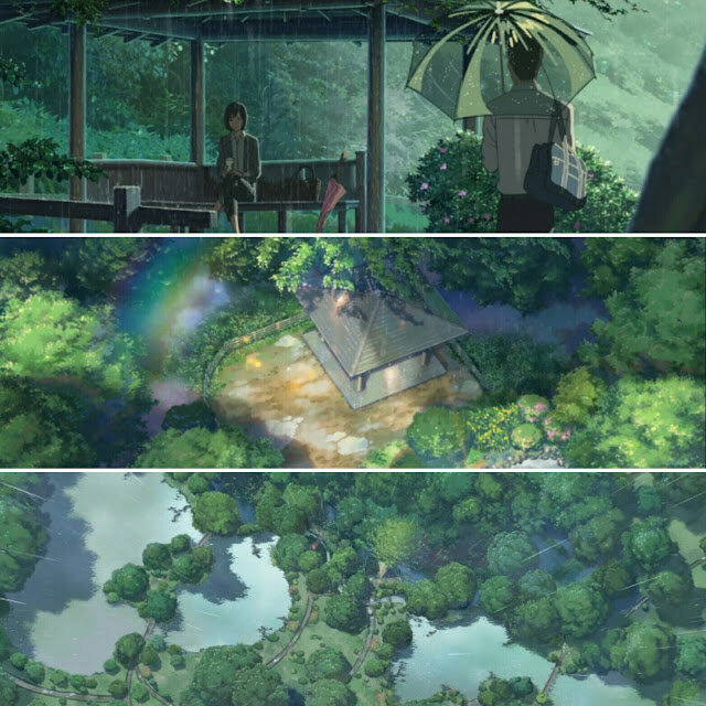 Сад изящных слов -  полнометражный анимационный фильм, режиссёром и сценаристом фильма  является Макото Синкай. Действие происходит в парке, в сезон дождей.