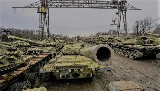 Украинское "танковое кладбище"