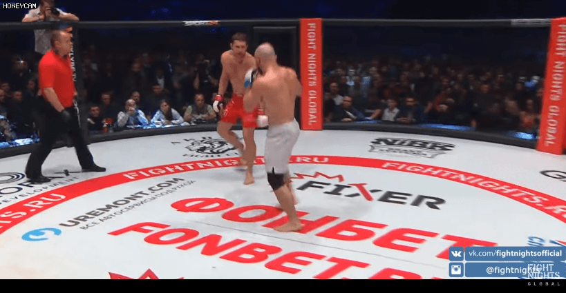 Фрагмент поединка Магомед Исмаилов - Владимир Минеев