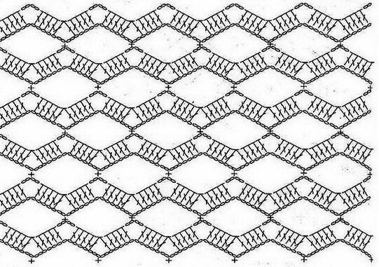 Ажурные сетки крючком со схемами