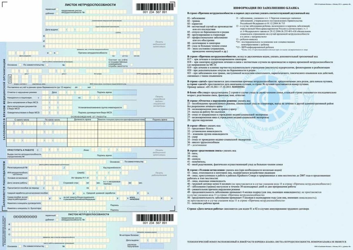 Больничный в полном объеме. Форма больничного листа 2021. Бланк листка нетрудоспособности 2022. Заполнение формы Бланка листка нетрудоспособности. Форма Бланка листка нетрудоспособности.