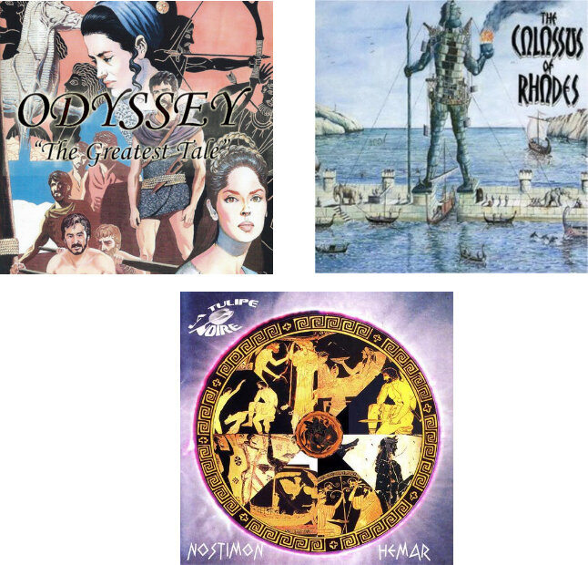 Обложки альбомов взяты на progarchives.com. Коллаж автора.