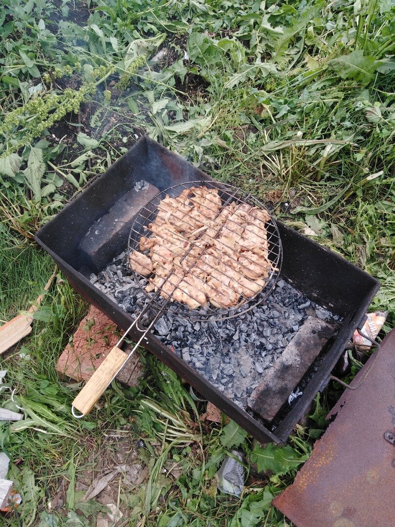 Аппетитный шашлык из свинины.