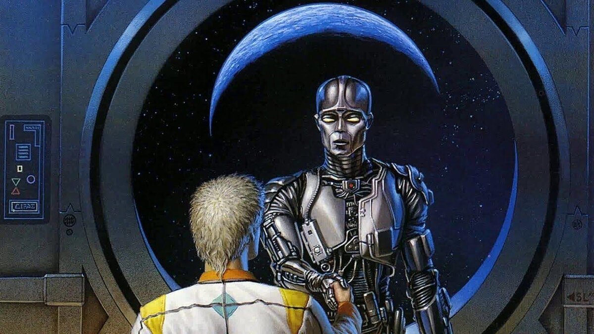 Иллюстрация к роману Азимова «Роботы и Империя».