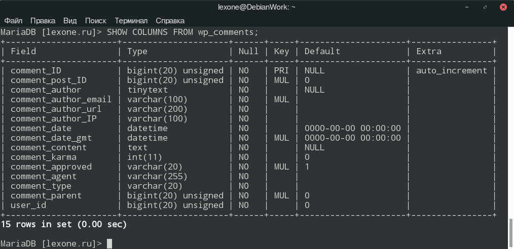 Что означает default. BIGINT Тип данных. BIGINT SQL Тип данных. Show columns SQL. BIGINT интервал.