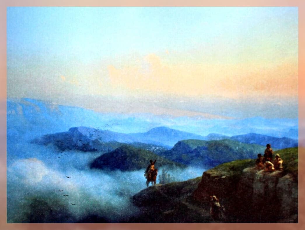 Горы на картине айвазовского