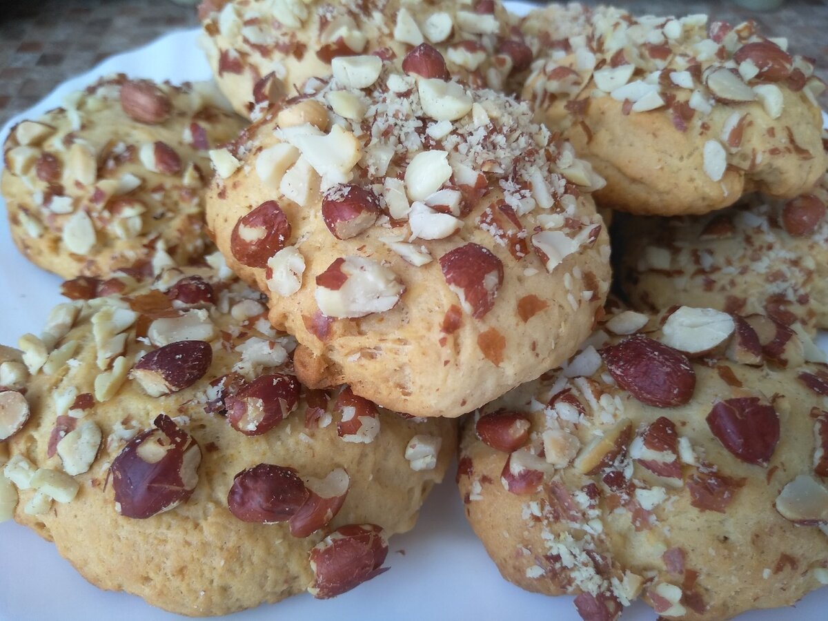 Медовое печенье с арахисом