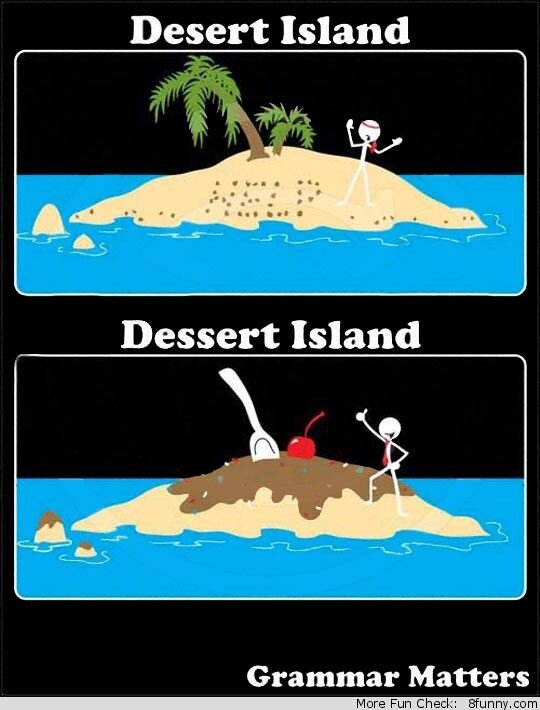 Необитаемый остров и десертный остров