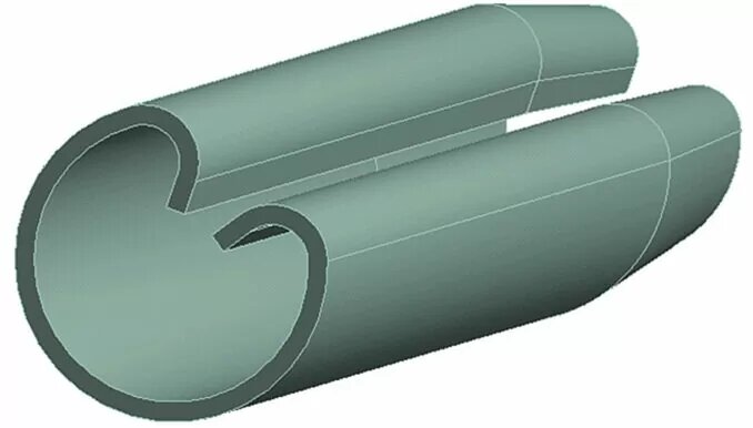 Рис. 2. Общий вид фрикционного анкера с W-образным сечением