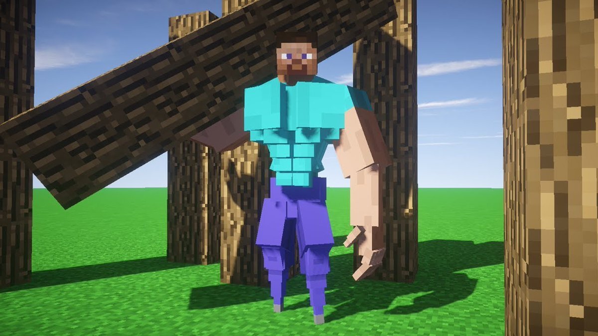 Картинка стива из minecraft