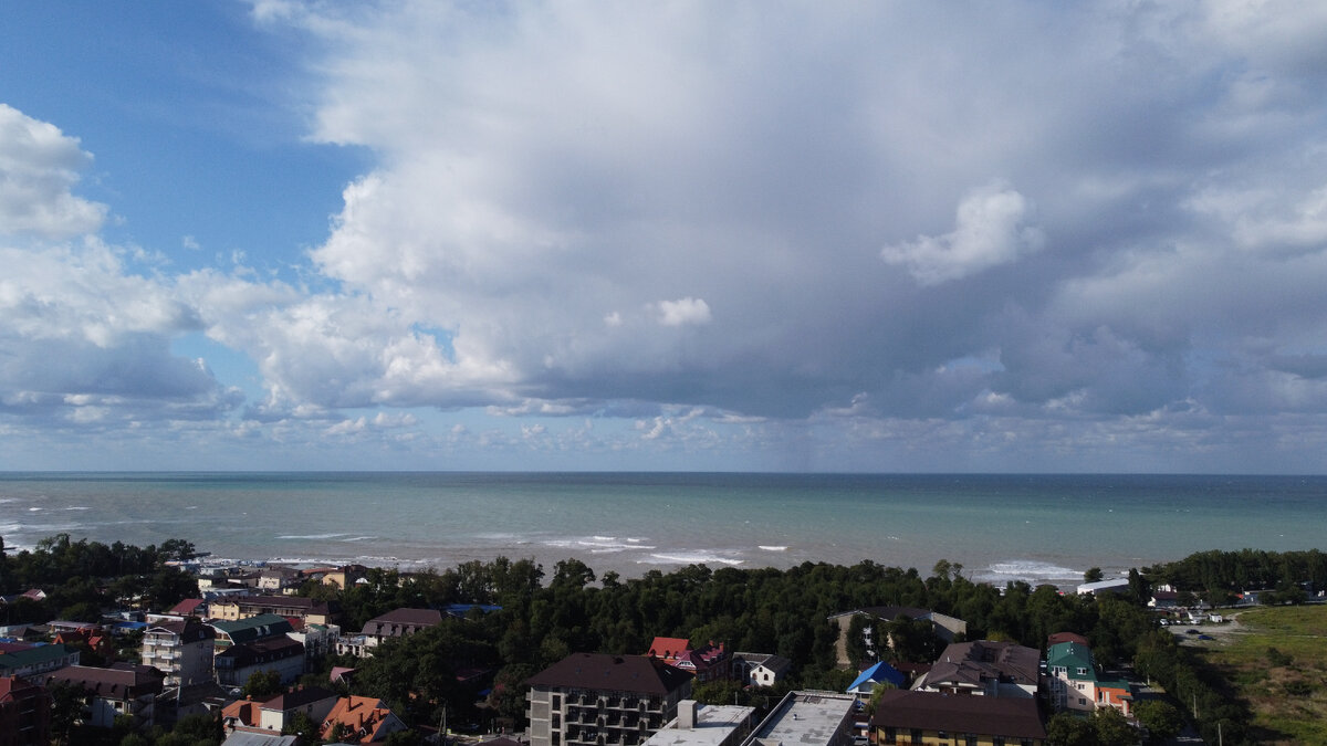 с. Дивноморское. Фотография с квадрокоптера 