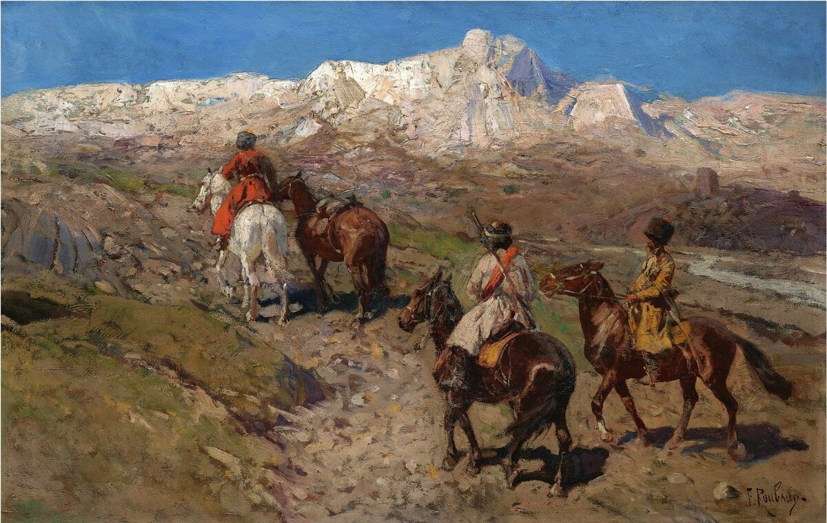 Терские казаки. Рубо