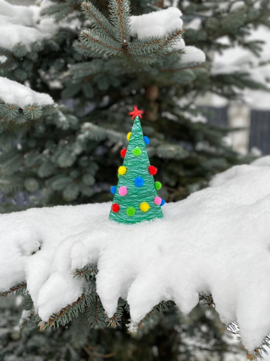 Поделка «Новогодняя елка» для детского сада