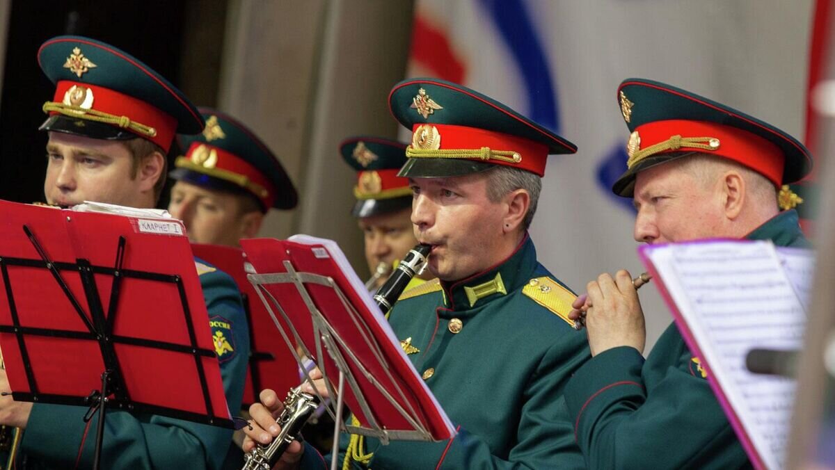    Оркестр Московского высшего общевойскового командного училища© Фото : Оркестр Московского высшего общевойскового командного училища