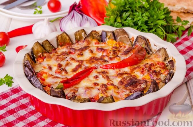 Киш с помидорами и баклажанами рецепт