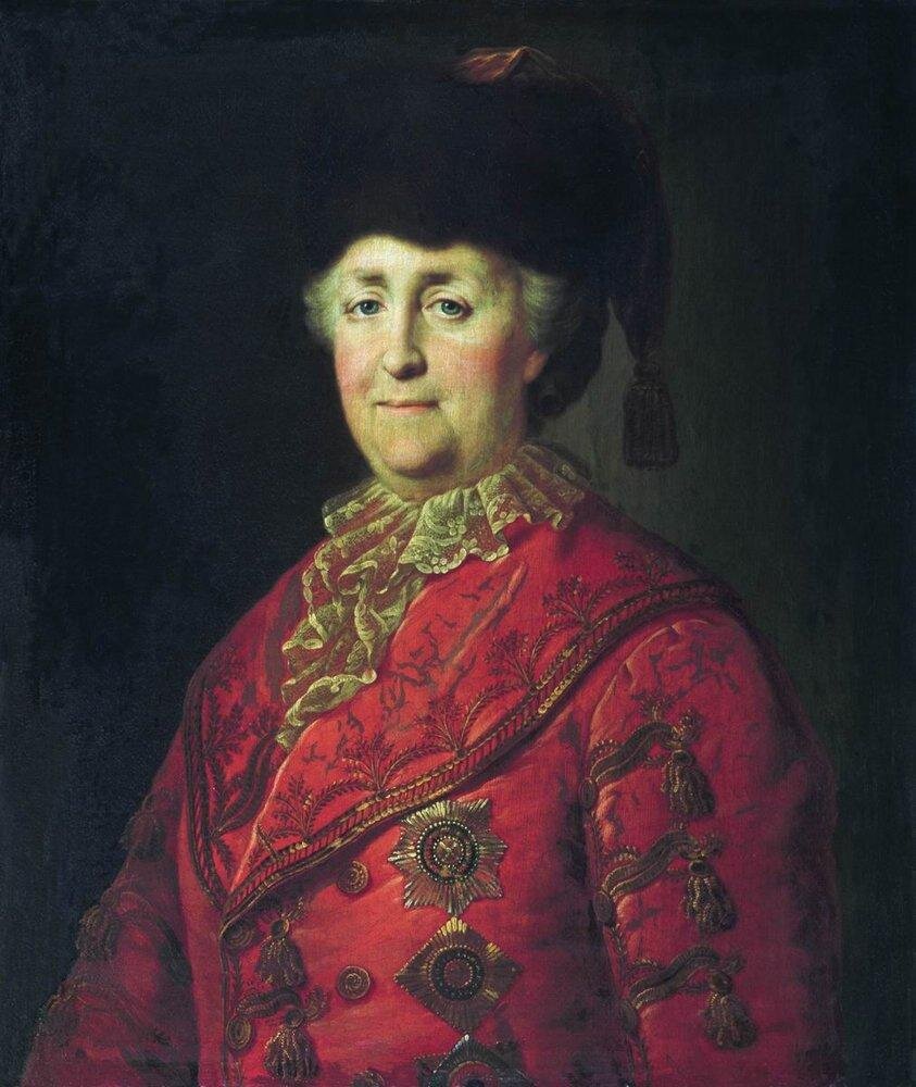 Михаил Шибанов. Екатерина Вторая в дорожном костюме, 1787 г.
