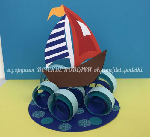 Простой кораблик с двумя парусами ⛵ Как сделать оригами парусник из бумаги | Origami Sailboat