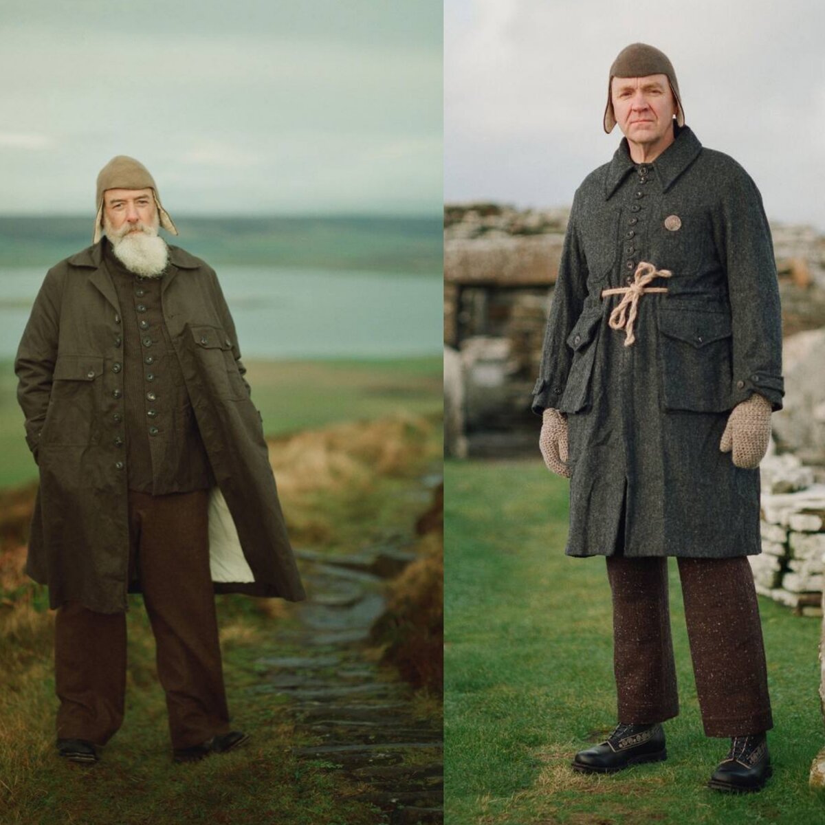 Мужики ещё вполне себе достойные, но одеты, как в последний путь. Верёвочкой подвязанная талия - это зачем?