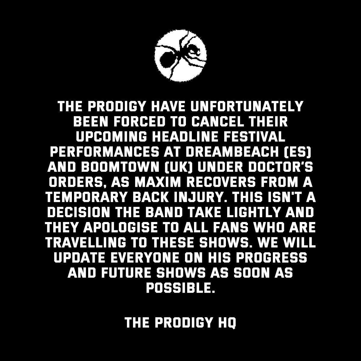 Официальное обращение к фанатам.