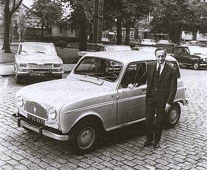 Пьер Дрейфус — руководитель "Рено" и его "детище" Renault 4. Фото из свободных источников.