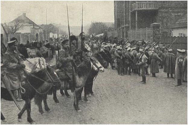 Русские войска в Истенбурге  