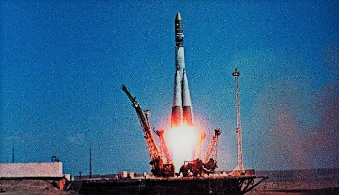 Старт ракеты «Восток-1» 12 апреля 1961 года