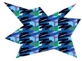 Заполнено прямоугольным образцом