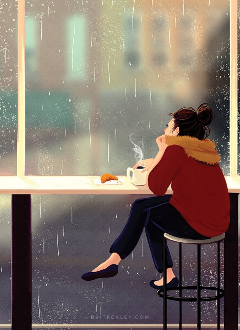 Иллюстрация взята со страницы https://www.etsy.com/listing/636970602/cafe-painting-poster-coffee-girl