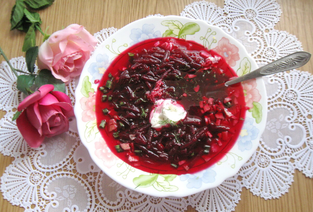 Холодник из маринованной свеклы на воде рецепт с фото пошагово