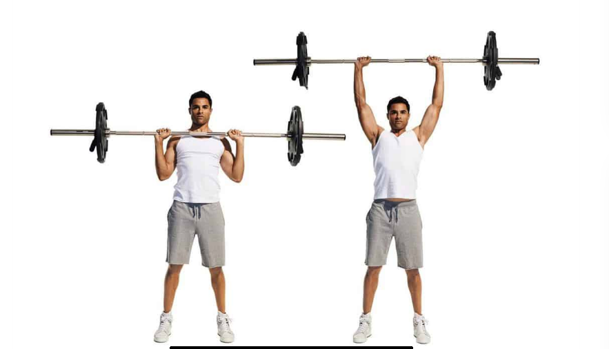 Упражнение для верхнего плечевого пояса "Армейский жим"