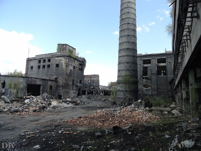 Заброшенный завод Заря, город Дзержинск.