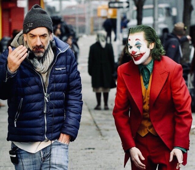 Тодд Филипс и Хоакин Феникс на съемках фильма "Джокер". Источник: imdb.com