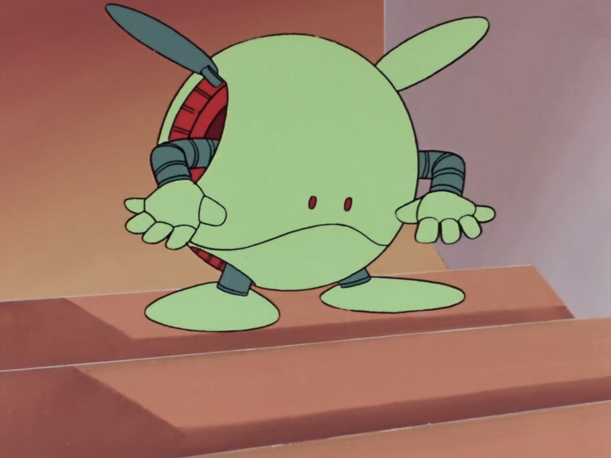 А это робот Харо, ставший талисманом франшизы