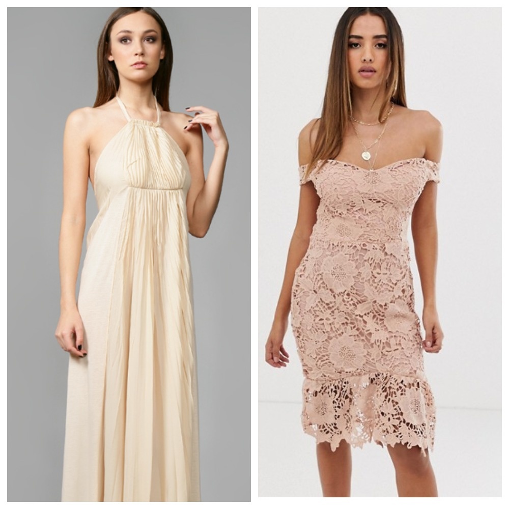 Платья оттенка нюд