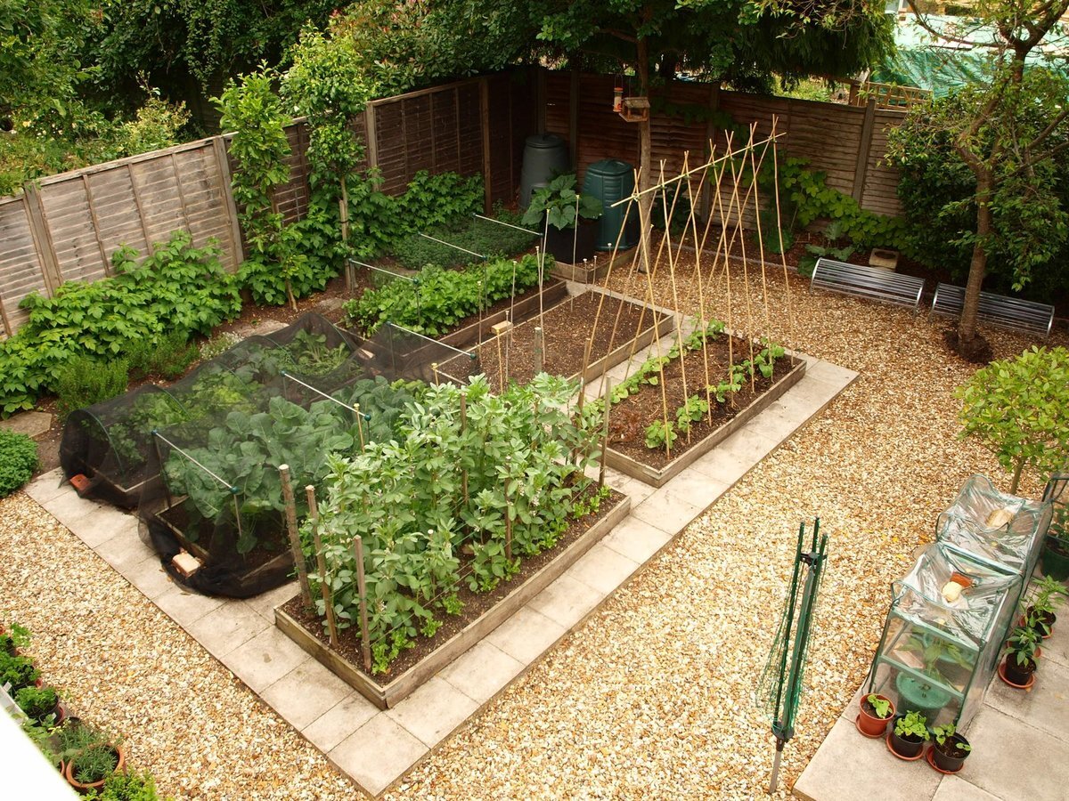 Оформление сада и огорода своими руками - 81 фото