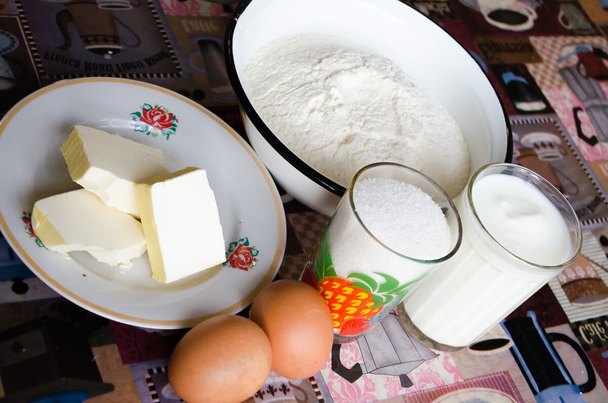 Набор продуктов для печенья
