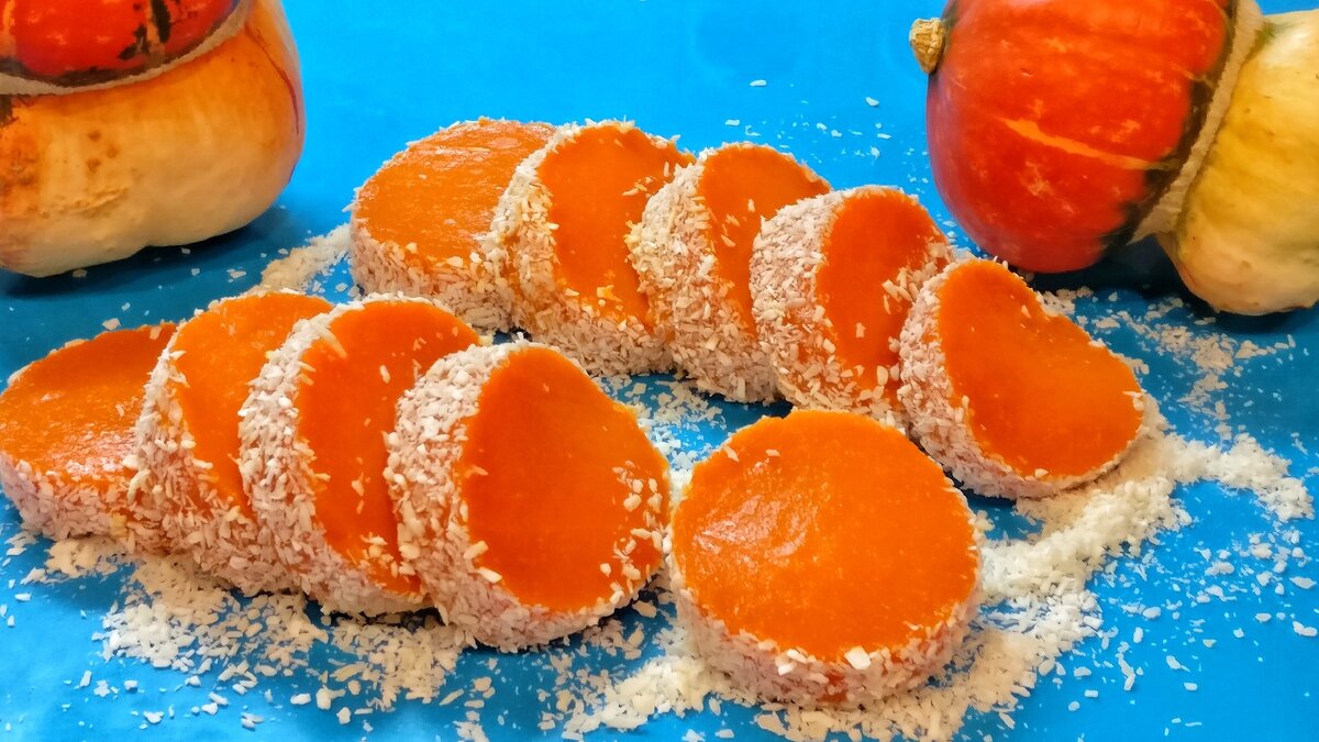 Сладкий десерт из тыквы