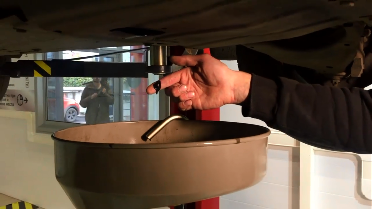 Цвет масла после слива с двигателя