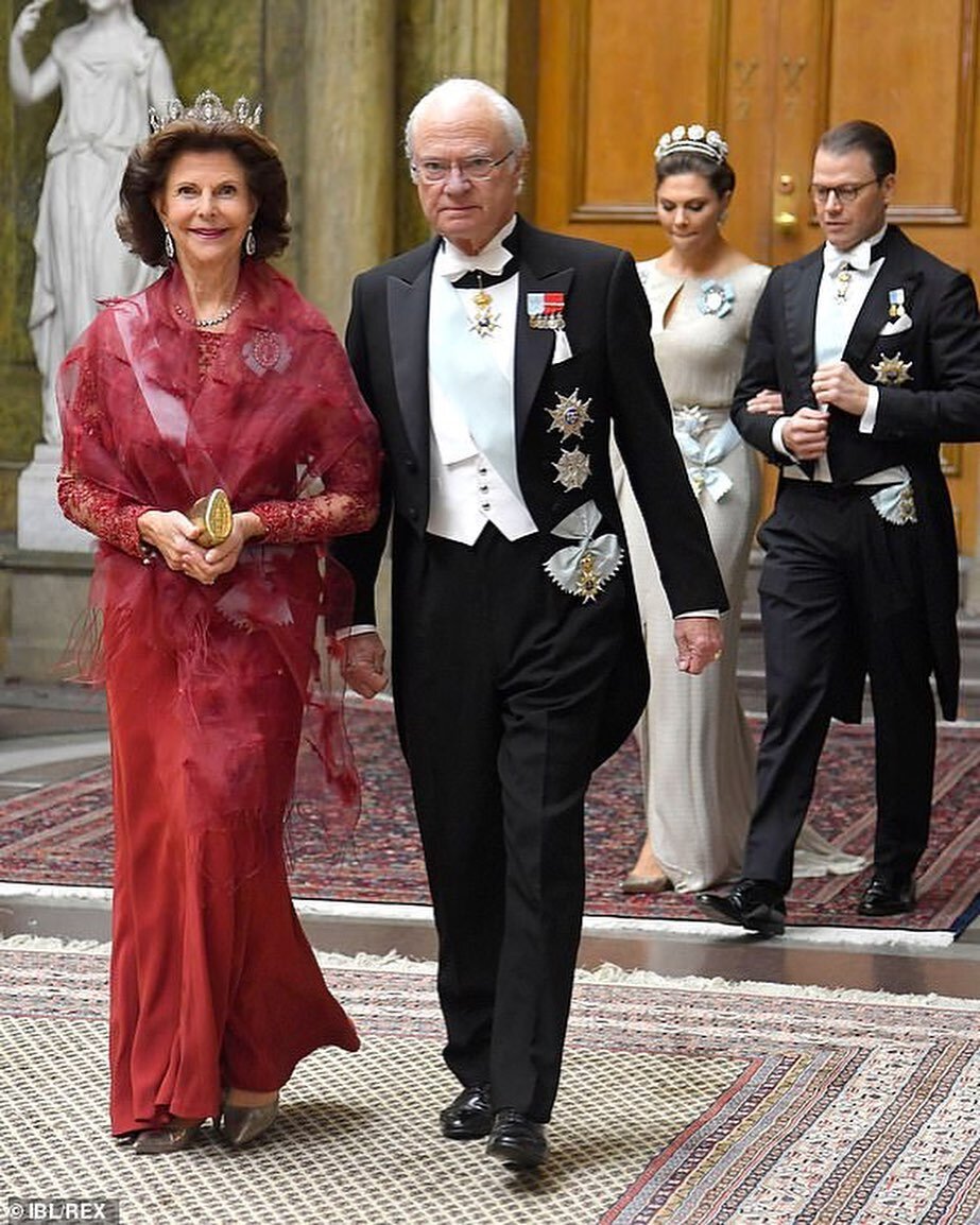 Принцесса Виктория Швеция и Король Швеции Карл 16 Густав