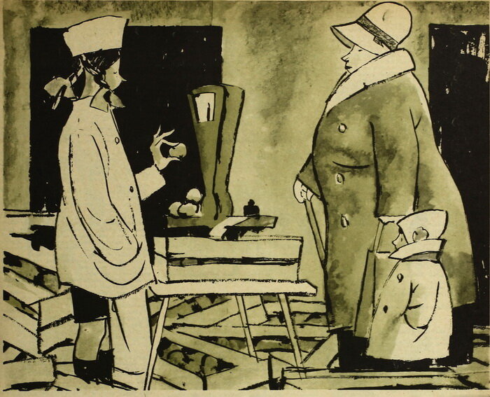 Полуподвальные овощные магазины СССР