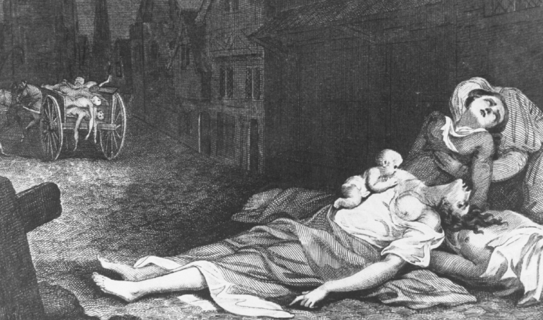 Старинные гравюры рассказывающие о чуме 1665 года в Лондоне