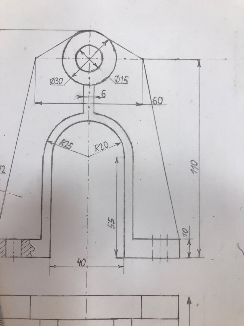 Вид детали спереди